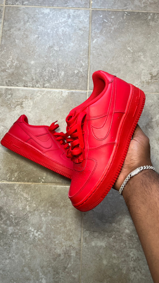 Nike Air Force 1 Low “Triple Red” (SIZE 7)