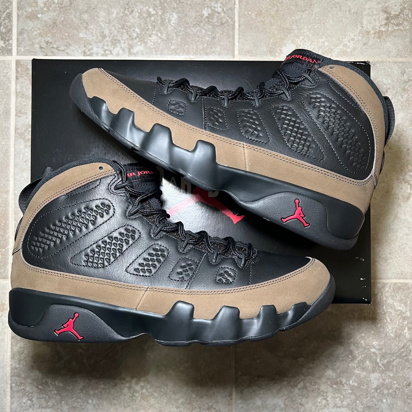 Jordan 9 Retro “Olive” (SIZE 10.5)