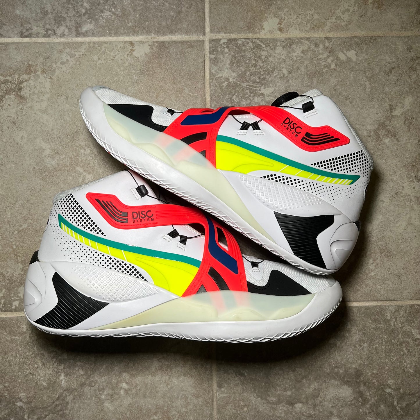 Puma Disc Rebirth “White Fiery Coral” (SIZE 10.5)