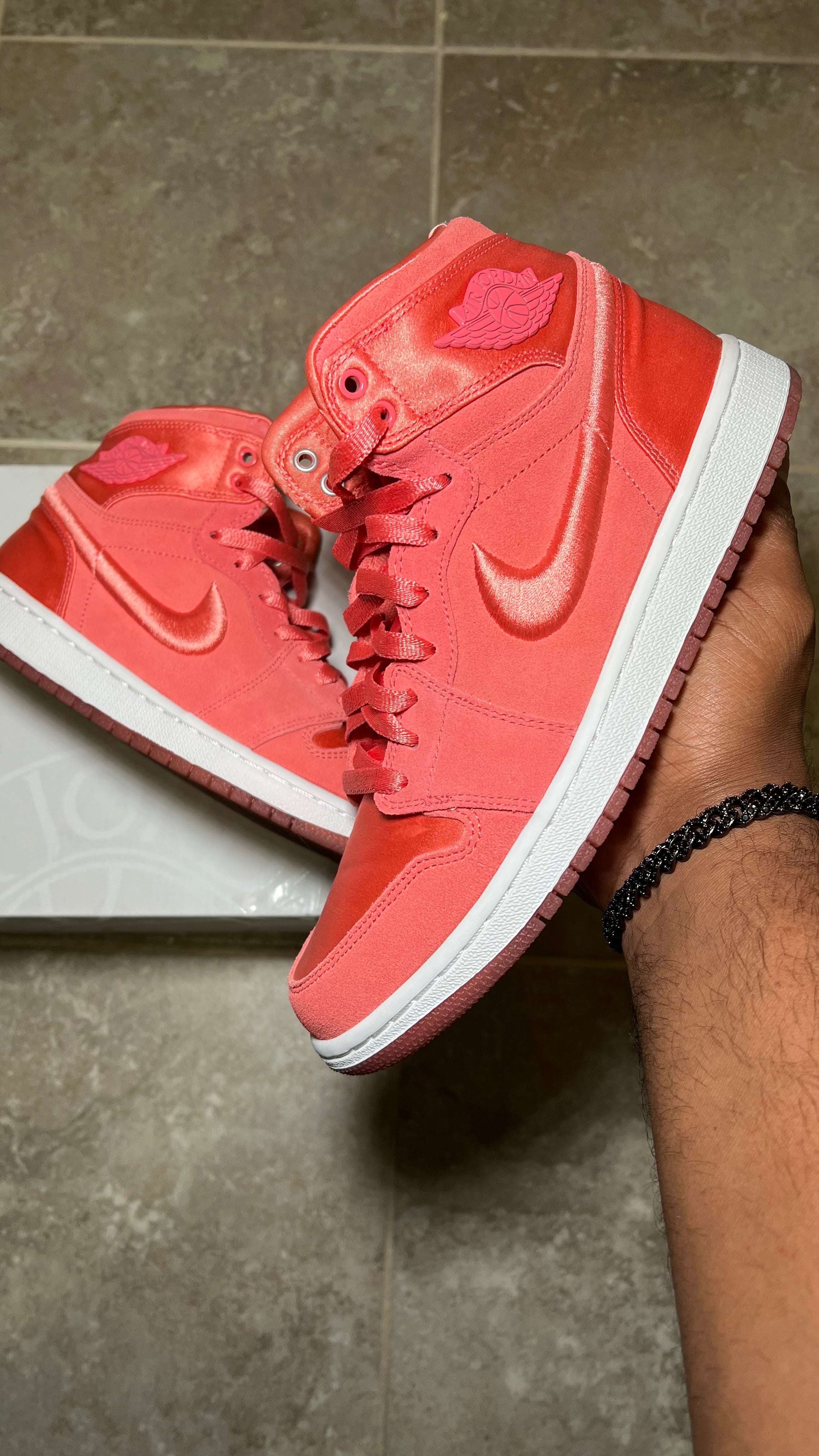 Blush pink jordans on sale